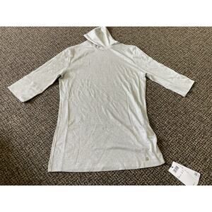 Marc Cain Turtleneck Silver Color Womens Size Medium Long-Sleeve New With Tags
